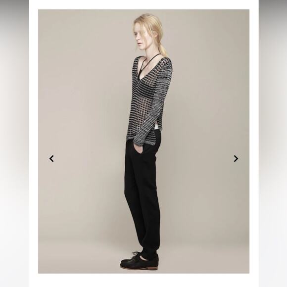 HELMUT LANG Open Knit Marled Pullover - Picture 7 of 10